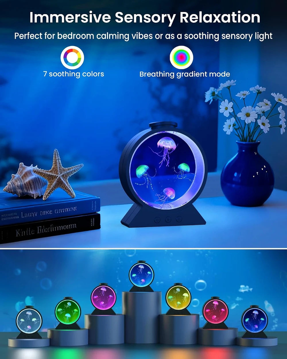 Rounded Jellyfish Mood Lamp