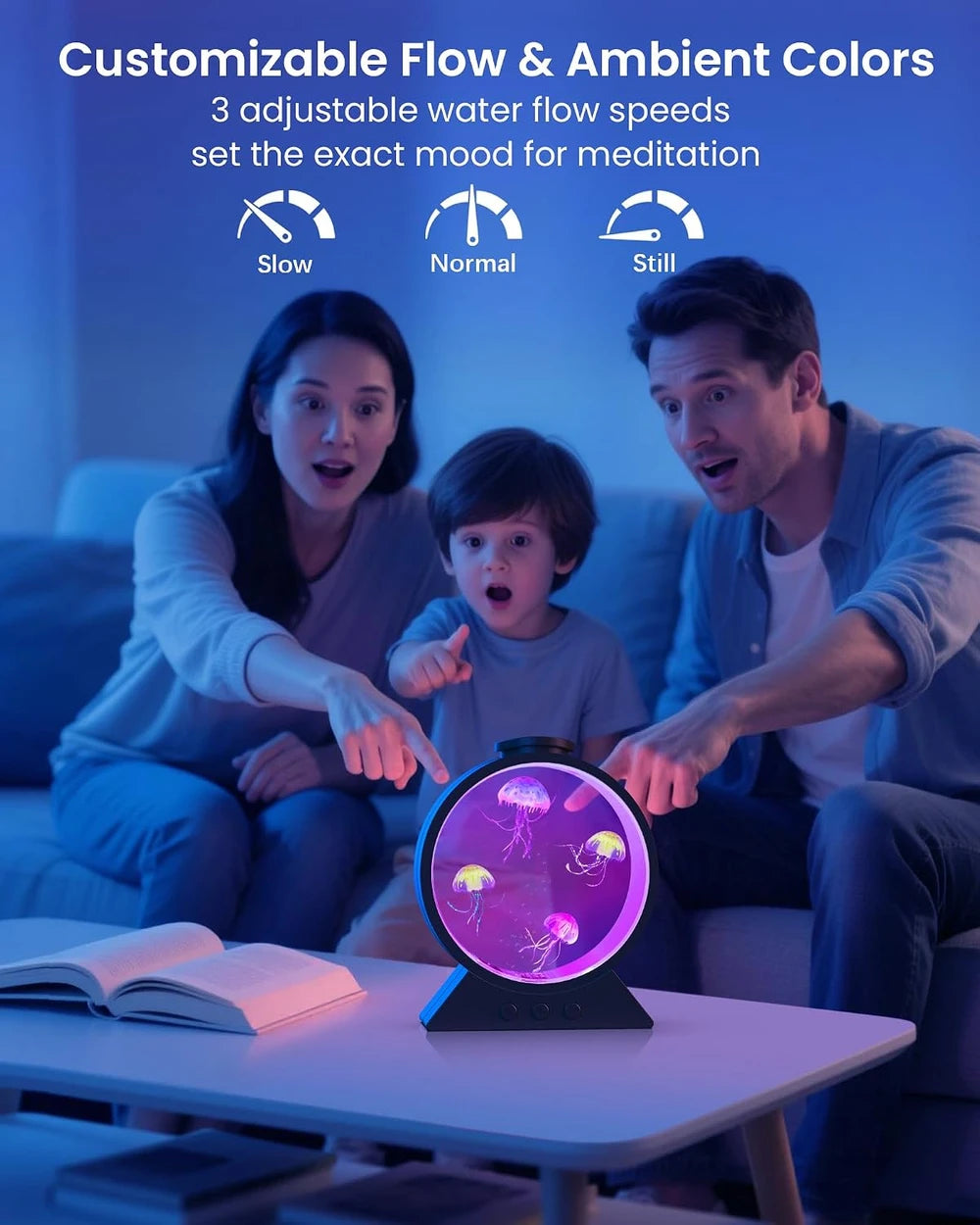 Rounded Jellyfish Mood Lamp